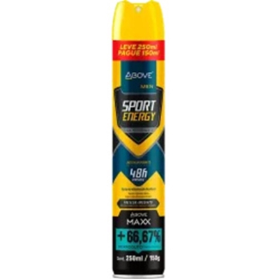 DESODORANTE ABOVE MAXX CLAS.ENERGY MEN 250ML 150G