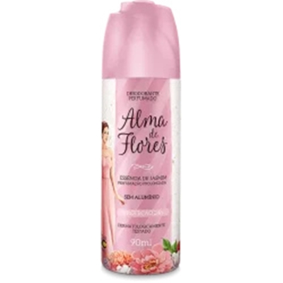 Des. alma flores spray 90ml essencia jasmim, alma flores spray lavanda