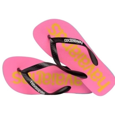 Sandalia havaiana top logomania2 azul 41/42