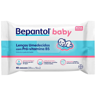 Lenco umedecidos bepantol baby c/48un