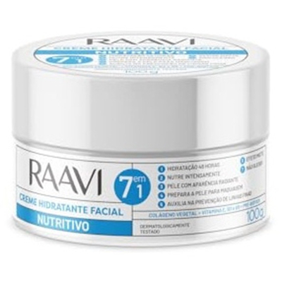 Cr. hidratante facial raavi 100g nutritivo di2826