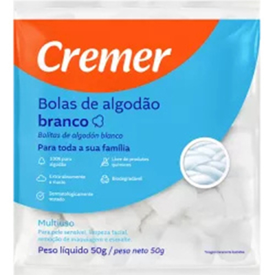 Algodao bolas cremer 50gr