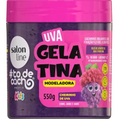 Gelatina modeladora todecacho 550g kids cheirinho de uva 32447