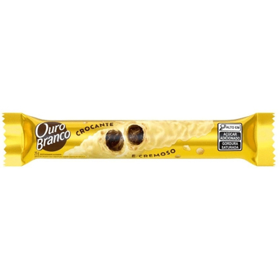 Wafer stick recheado ouro branco 