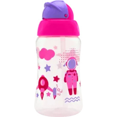 Lolly copo viva com canudo 330ml fem.