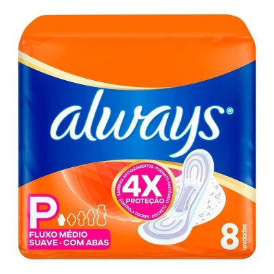 Abs. always basico suave c/abas 8un