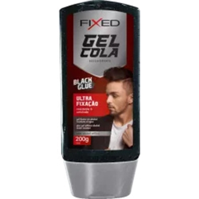 GEL MZ FIXED COLA 200G PRETO , FIX FIXED PRETO 200G