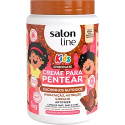 Cr. pent. salon line 1kg kids cachinhos nutridos chocolate 32615