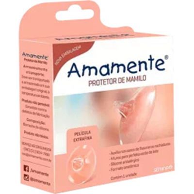 Protetor de mamilos amamente transp - 60427, de silicone amamente