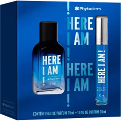 Kit perfume phytoderm 95ml here i am+perf 30ml *