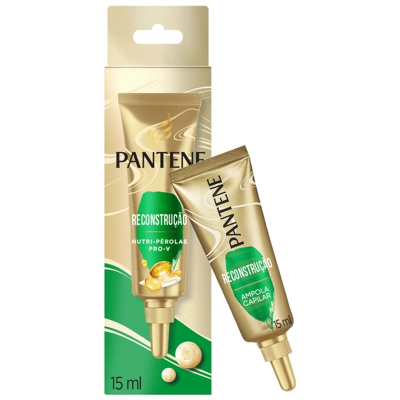 Ampola pantene 3min restauracao 15ml, tratamento pantene 15ml 01und