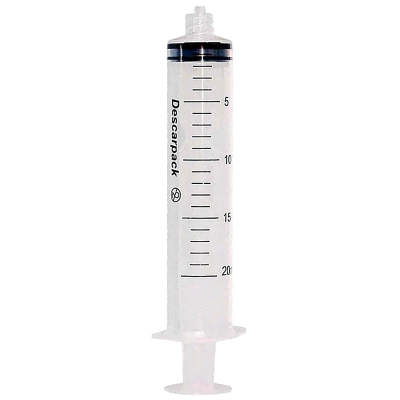 SERINGA 20ML SEM AG LUER LOCK DESCARPACK