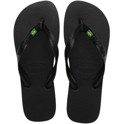 Sandalia havaiana brasil preto 39/40