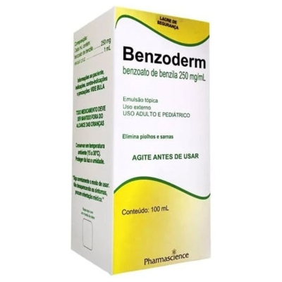 Benzoderm 100ml solucao, 0,25 g/ml emu top ct fr pet amb x 100 ml 