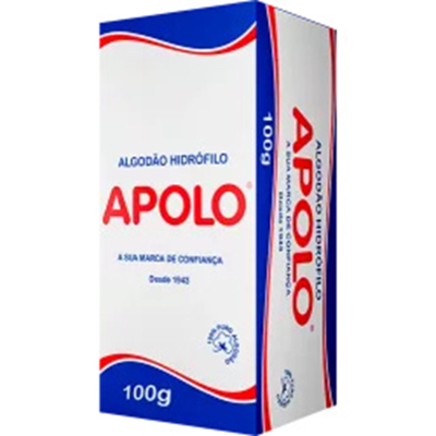 Algodao apolo 100g rolo, apolo 100gr
