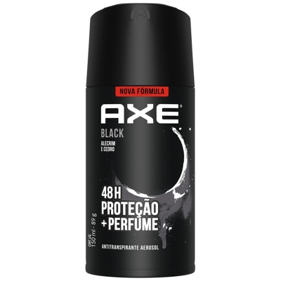 Des. axe aero body spray black 150ml, axe aer bodyspray black 96g