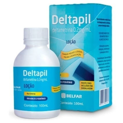 Deltapil locao 100ml locao 10, 0,20 mg/ml loc ct fr plas opc x 100 ml