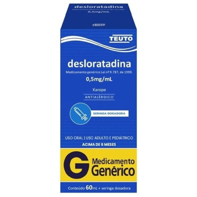 Desloratadina xpe 0,5mg/ml 60ml teuto