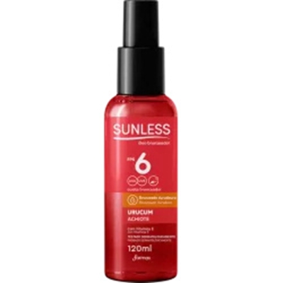 OLEO BRONZEADOR SUNLESS FPS 6 120ML URUCUM FARMAX, DE URUCUM 120ML
