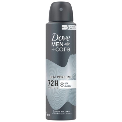 Des. dove aero men + care sem perfume 150ml, dove men care s/ perfume 89gr