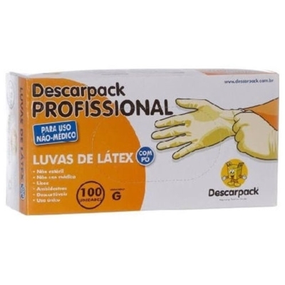 LUVA DE PROCEDIMENTO TAM. G COM 100UN DESCARPACK