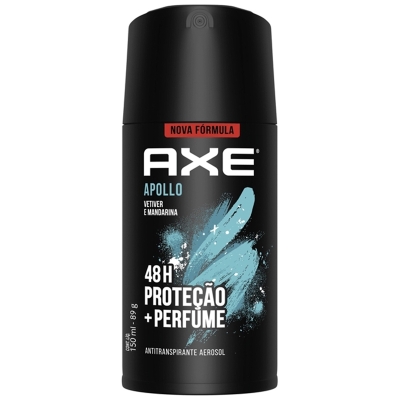 Des. axe aero body spray apollo 150ml, axe aer apollo 96g