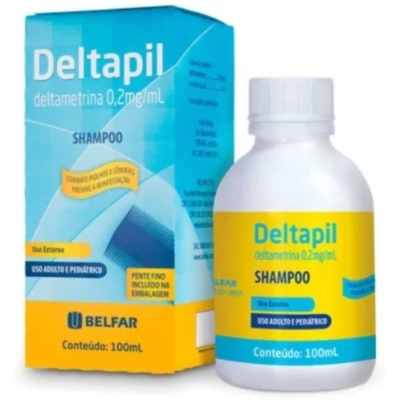 Deltapil shampoo 100ml, 0,20 mg/ml shamp ct fr plas opc x 100 ml