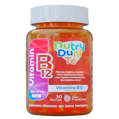 Vitamina b12 em gomas c/30 gomas adulto yup gummy nutrye
