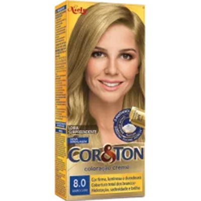Tint. cor e ton 8.0 louro claro
