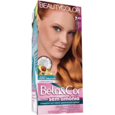 Tint. belacor sem amonia kit 07.43 ruivo acob dou *