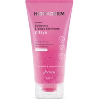 Sabonete liq. hidraderm 180ml esfoliante pitaya