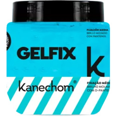 Gel fixador kanechomn azul 23, kanechon gel fixador brilho molhado azul 230gr
