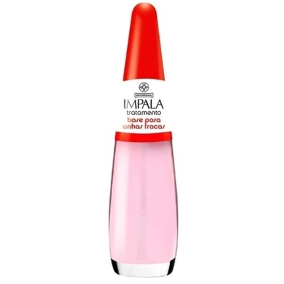 Esm. impala bl 7,5ml tratamento - base unhas fracas - un, impala base unhas fracas 8ml