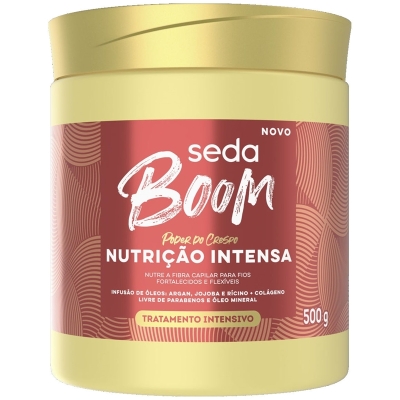 Masc. trat. seda 500g boom nutricao intensa *