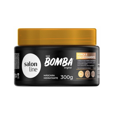 Masc. cap. salon line 300g sos bomba original - forca e engrossamento