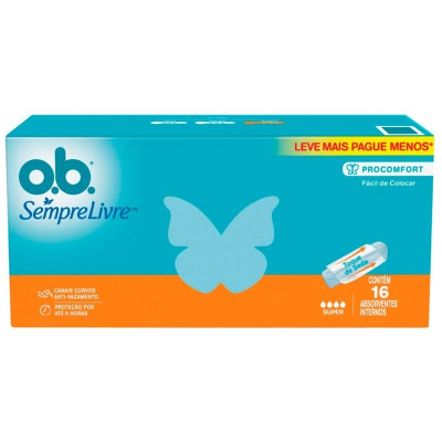 Abs. interno o.b. pro comfort super promo lv+pg- 16un, cx c16