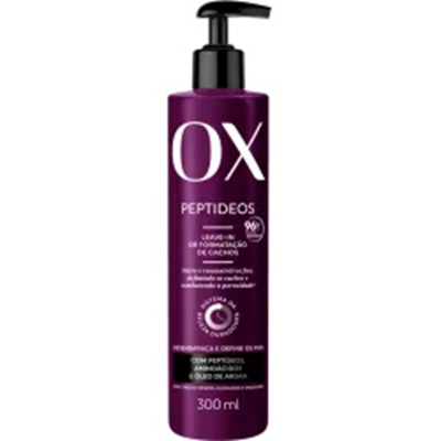 Leave-in ox 300ml peptideos formatacao cachos *