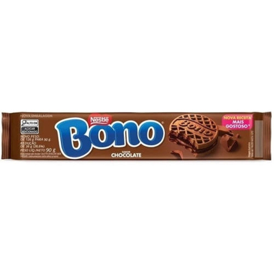 Biscoito bono 90g recheado chocolate