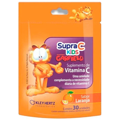 Supravit c kids sabor laranja 1x30