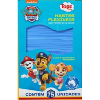 Hastes flex topz baby 75un patrulha canina