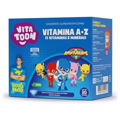 VITATOON POLIVITAMINICO A-Z 30GOMAS MORANGO MAXINUTRI 