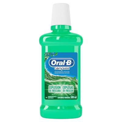Solucao bucal oral-b 500ml hortela l+p-, oral b complet hortela 500ml