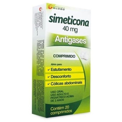 Simeticona 40mg c/20 cp globo