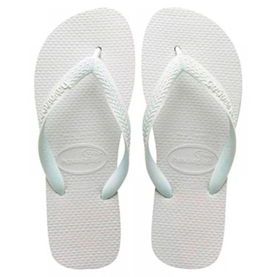 Sandalia havaiana top branco 39/40