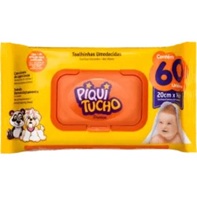 Lenco umed. piquitucho premium 60 toalinhas