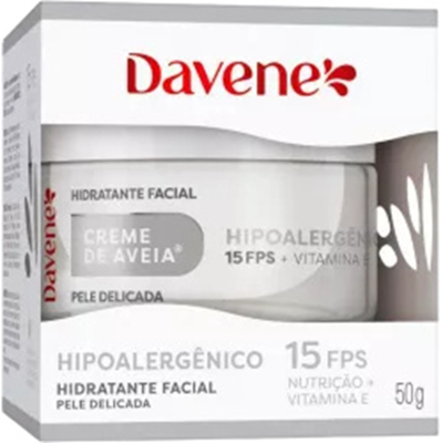 Cr. aveia davene 50g hipoalergenico, de aveia hid facial hipoalergico 50g