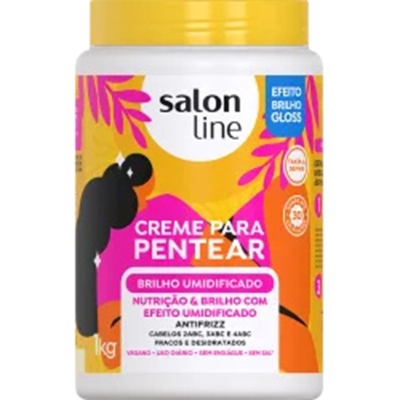 CREME DE PENTEAR SALON LINE 1KG BRILHO UMIDIFICADO