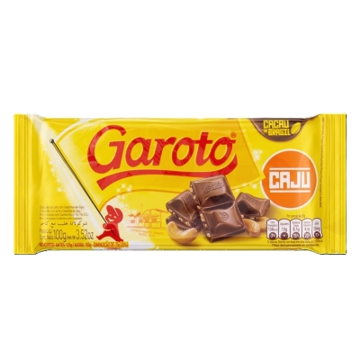 CHOCOLATE GAROTO 080G CAJU