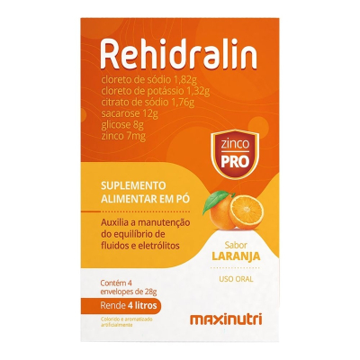 Rehidralin c/4 env 28g laranja