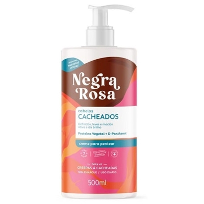 CREME DE PENTEAR NEGRA ROSA CACHOS 500ML